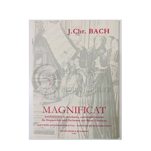 巴赫 Magnificat 颂歌 清唱剧 声乐总谱 布达佩斯 原版乐谱书 Bach double chorus and orchestra basso continuo Z8116