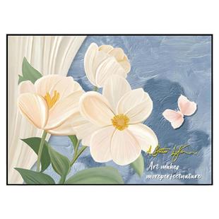 床头装饰画卧室自粘贴画高级感小清新主卧房间客厅背景墙贴纸壁画