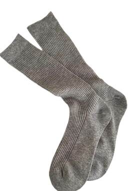 miu芭蕾风~灰色袜子女中筒袜春夏