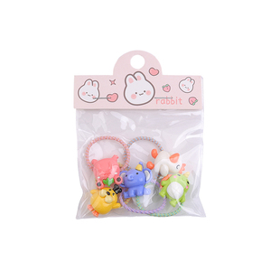 彩色小号糖豆发圈扎小揪揪发绳不伤发儿童发夹碎发bb夹小号夹子女