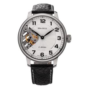 海鸥表M222SK镂空雕花机芯大尺寸手动上链商务机械男表送蝴蝶扣