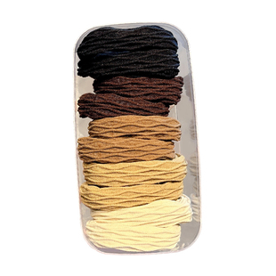 黑色橡皮筋头绳女成人扎头发圈不勒头发高弹力耐用皮筋高马尾发绳