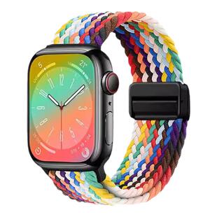 匠戴适用苹果S10手表表带iwatchs11手表带ultra2回环尼龙编织新款s9磁吸s8创意applewatch7透气SE腕带夏季6男