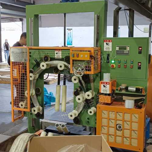 全自动钢卷缠绕包装翻转一体机 铝带缠绕机金属带缠绕包装机 包邮