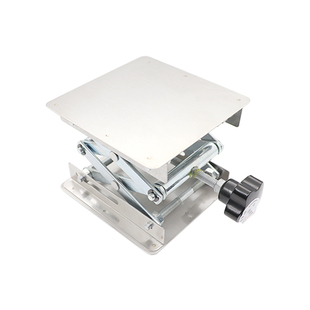 不锈钢氧化铝升降台水平仪小型手动平台升降器垃圾处理器减震支架