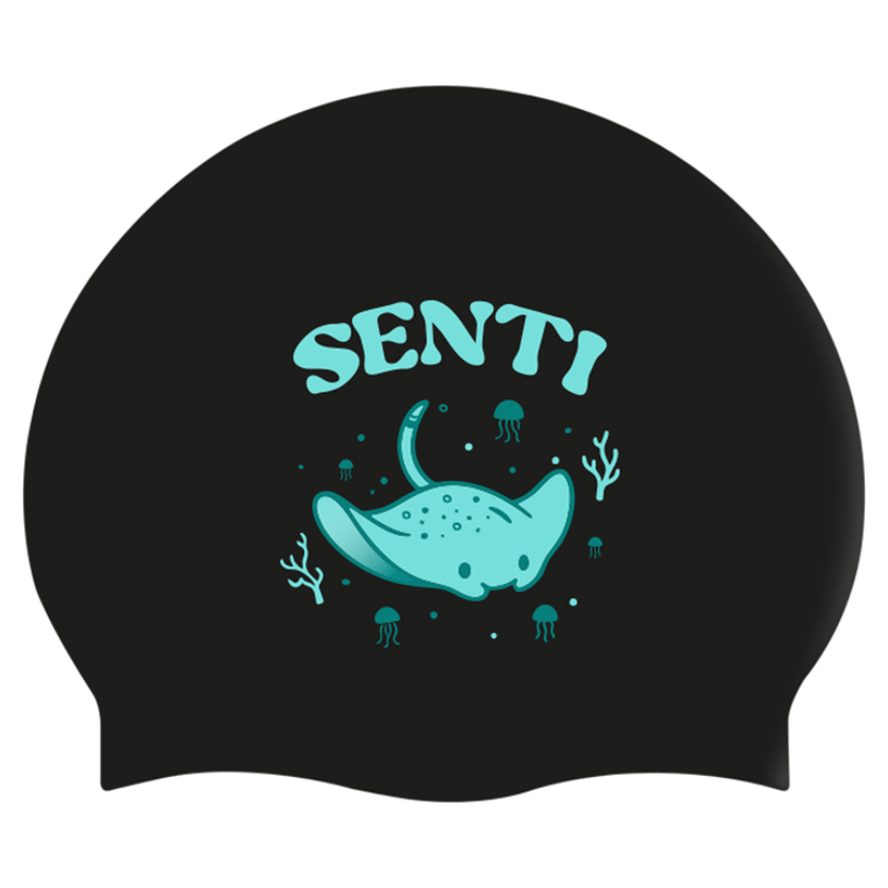 韩国进口SENTI/森缇防水硅胶泳帽