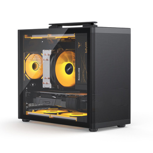 航嘉机箱A320G游匣小机箱台式主机办公手提便携式MATX紧凑版黑/白