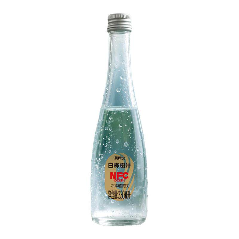 零定律美桦说天然白桦树汁100%原液NFC植物饮料330ml整箱装旗舰店