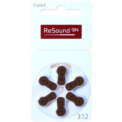 ReSoundGN助听器锌空电池A312号