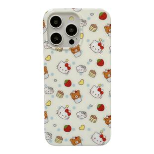 卡通可爱波点HelloKitty适用苹果15手机壳带链条iPhone16ProMax新款15pro防摔13女款小众12硅胶14pro全包软壳