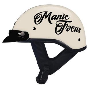 日式复古头盔男大码小牛电动摩托机车安全帽女个性巡航半盔瓢夏季