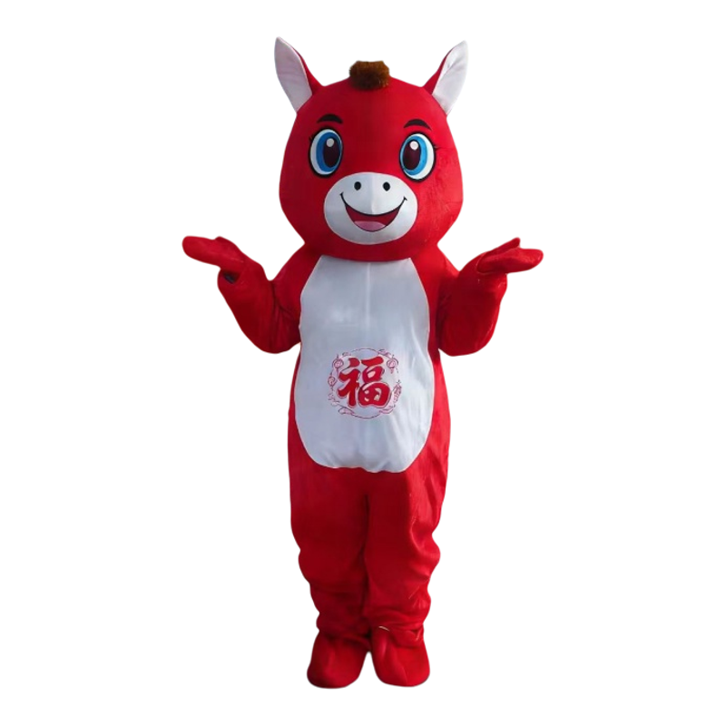 2026马年吉祥物卡通马人偶服