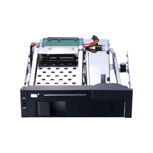 Unestech 光驱位2.5+3.5寸硬盘抽取盒内置 SATA6Gbps免工具热插拔