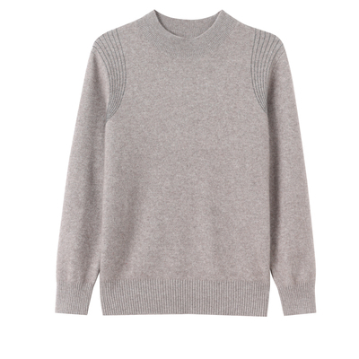 恒源祥100%纯羊毛衫女半高领毛衣