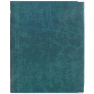 道林a5软皮面可卷手账活页本20孔记事本宽行80克纸点阵设计注解计划横线空白学生笔记本可拆卸金属夹26孔竖线