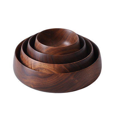 不释手套钵黑胡桃实木碗