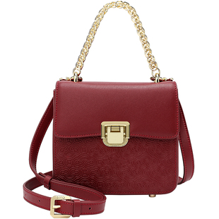 情人节礼物Cuud女士手拎包包轻奢时尚斜挎小包女休闲单肩包真皮女