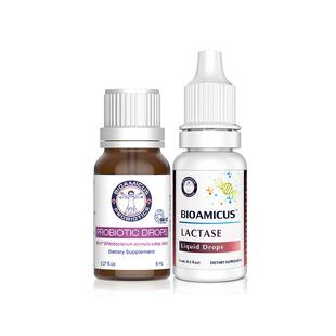 bioamicus百适滴高含量乳糖酶+科汉森BB12益生菌滴剂乳糖不耐受