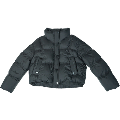 oo&vv2025冬季新款立领面包服外套女短款加厚保暖鸭绒羽绒服