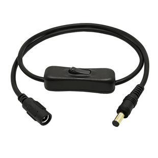 19-24V电源公母头线带开关转接线双接头 DC5.5*2.5mm直流电源插头