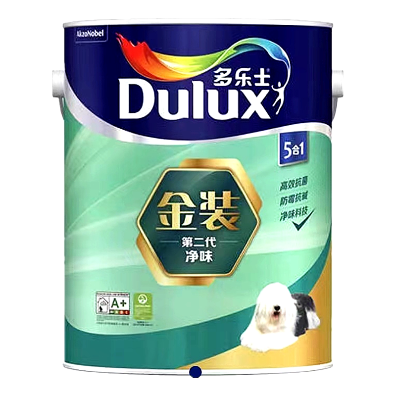 多乐士净味白色环保涂料内墙油漆