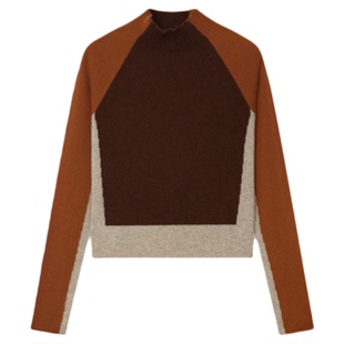 IMMI 设计师25秋冬新品羊绒拼色高领/POLO领针织上衣SOLSOL买手店