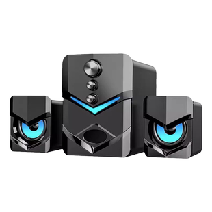 SADA电脑音响台式机家用小音箱重低音炮usb通用喇叭2.1木质影响