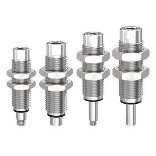 低摩擦内伸缩缓冲金具不锈钢真空吸盘杆防回转VP-CLF-K10-M10/M14