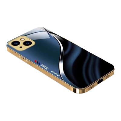 适用适用14鎏金钢化玻璃高档壳