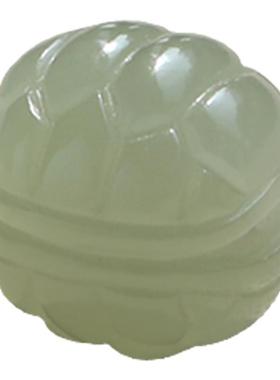 双面雕工天然和田玉龟背手串配珠