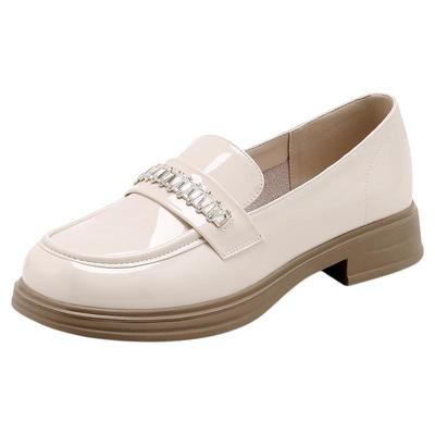 星期六黑色小皮鞋英伦风乐福鞋