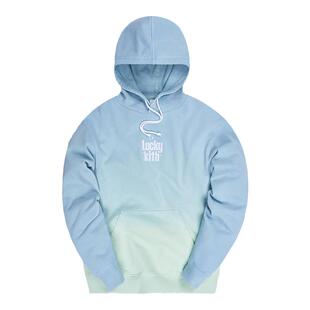 KITH LUCKY CHARMS刺绣洗水圣诞宽松渐变色男女套头卫衣情侣帽衫