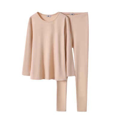 大码德绒长袖秋衣秋裤女