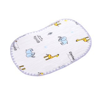 新生儿十层枕头云片平枕婴儿防吐奶垫毛巾初生宝宝纯棉纱布枕巾