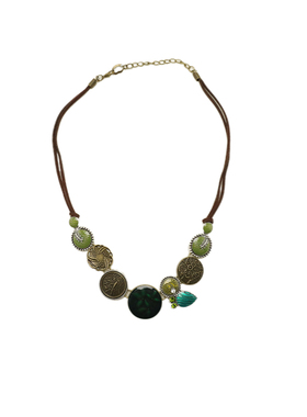 复古高级感花朵蝴蝶吊坠项链女