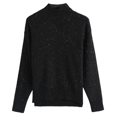 恒源祥女秋冬加厚半高领羊毛衫