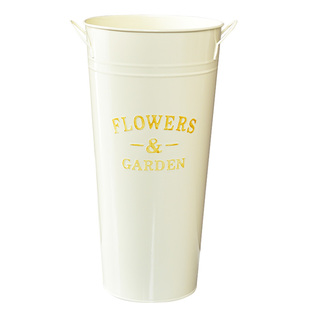 北欧铁艺醒花桶深水鲜花干花桶花店家用插花客厅装饰大号落地花瓶