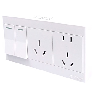 明装大电流开关家用一开三孔16A插座带开关二开八孔两开六孔九孔