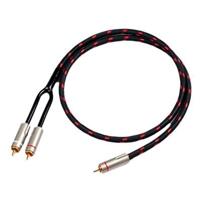 单晶铜AV功放有源低音炮线RCA