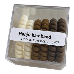 盒装磨砂电话线发圈高弹力耐用橡皮筋发绳不勒发头绳女扎马尾皮套