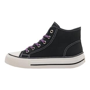 大嘴猴女鞋春季高帮帆布鞋女款2026新款春款芒果头布鞋百搭球鞋子