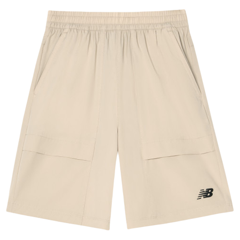 Newbalance nb官方童装 4-14岁男女童夏季松紧腰舒适中性梭织短裤