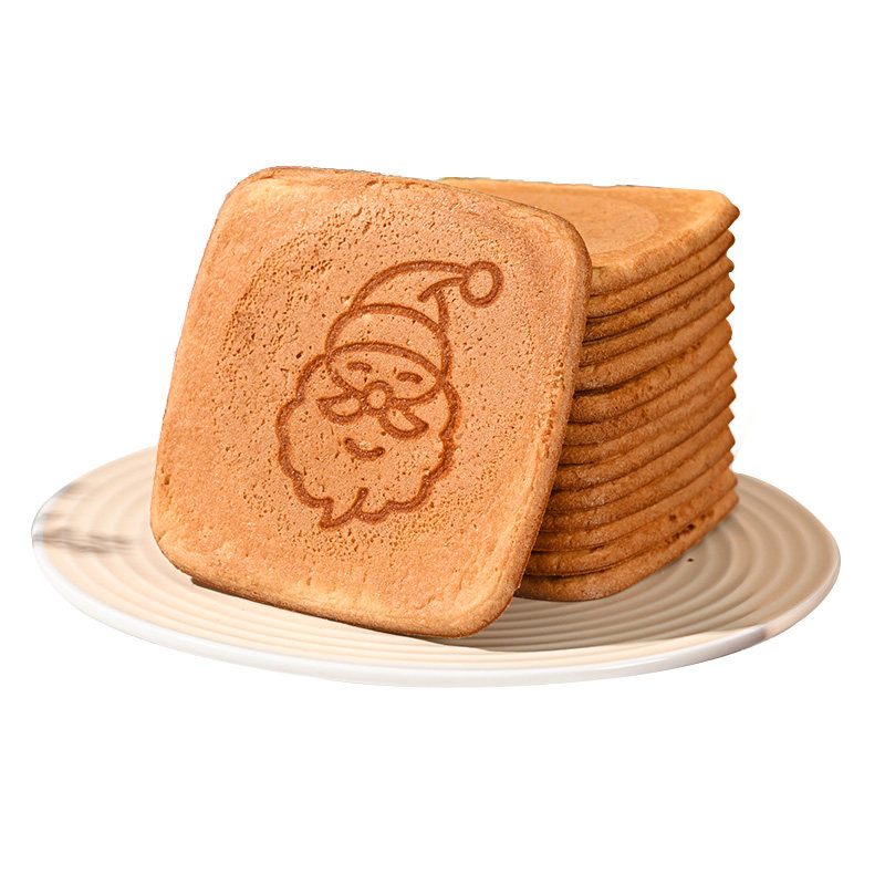 圣诞节鸡蛋煎饼薄脆饼干奖励学生儿童礼物休闲零食球梨膏棒棒糖果