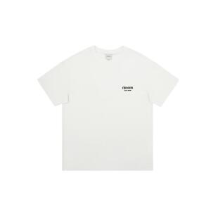 CHINISM丨植绒字母印花短袖T恤男夏季新款宽松男士半袖T恤