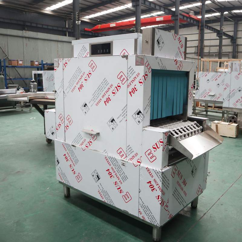 平铺式洗碗机 商用餐饮酒店学校企业食堂用 全自动平铺洗碗机大型