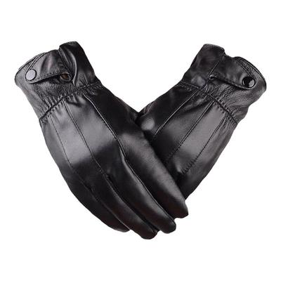 男士羊皮真皮防风防水加厚手套