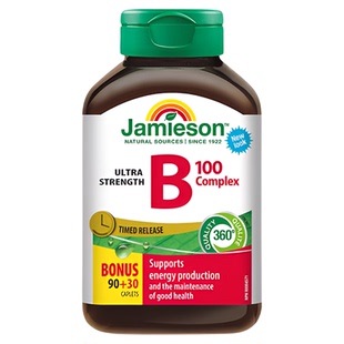 【自营】Jamieson/健美生天然肌醇B5复合维B族缓释片120片