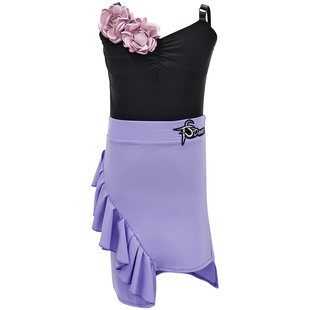 拉丁舞服女童夏季练功服专业比赛服2026新款夏季儿童舞蹈演出服装