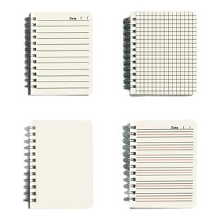 a7迷你横线小本子便携随身小号便签本笔记本本子随身记可撕记事本便利精致好看的线圈本空白方格64k口袋本子