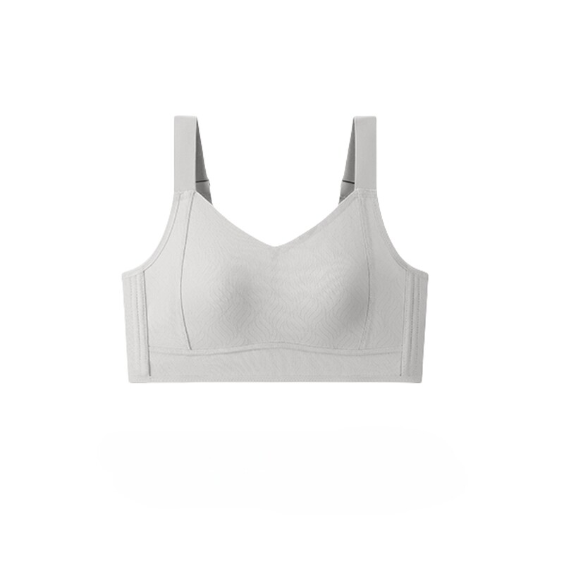 大胸显小内衣女薄款大码收副乳